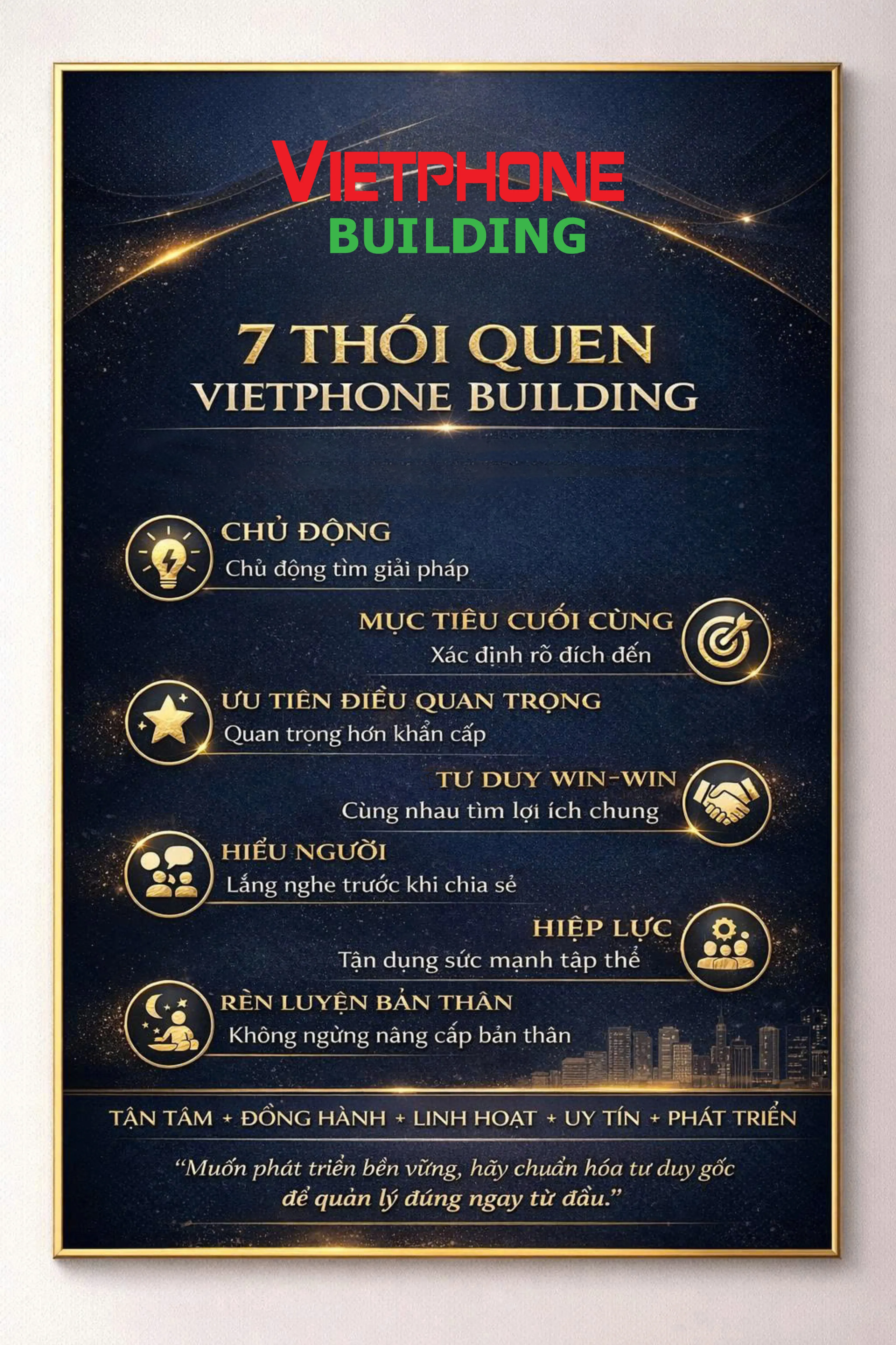 7 thói quen hiệu quả Vietphone Building